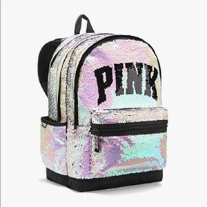 PINK Sequin Backpack